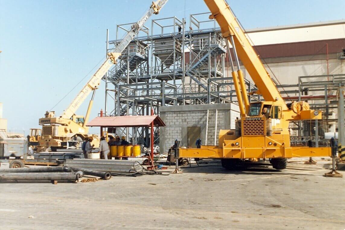 Sulfur Forming sulfur forming facilities in Jubail, Kingdom of Saudi Arabia