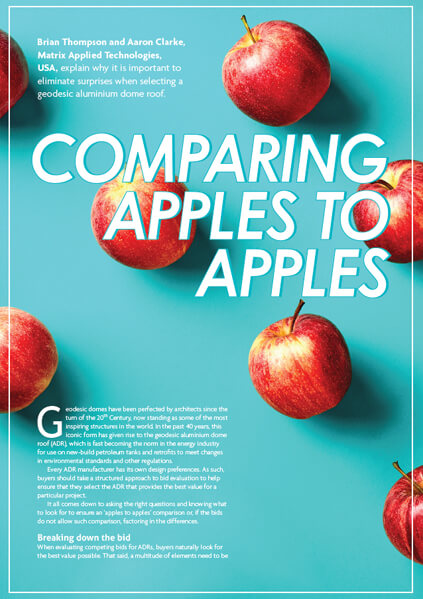 Matrix Applied Technology Comparing Apples to Apples cover image