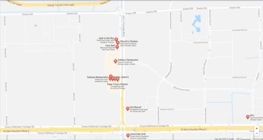 immediate area